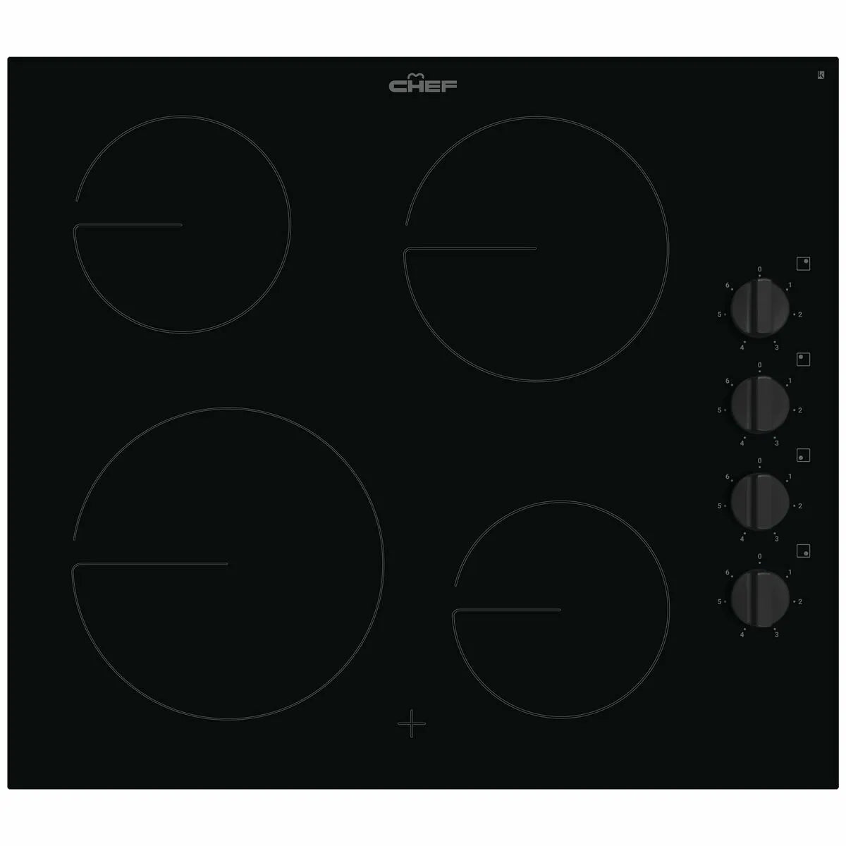Chef 60cm Electric Ceramic Cooktop CHC642BB