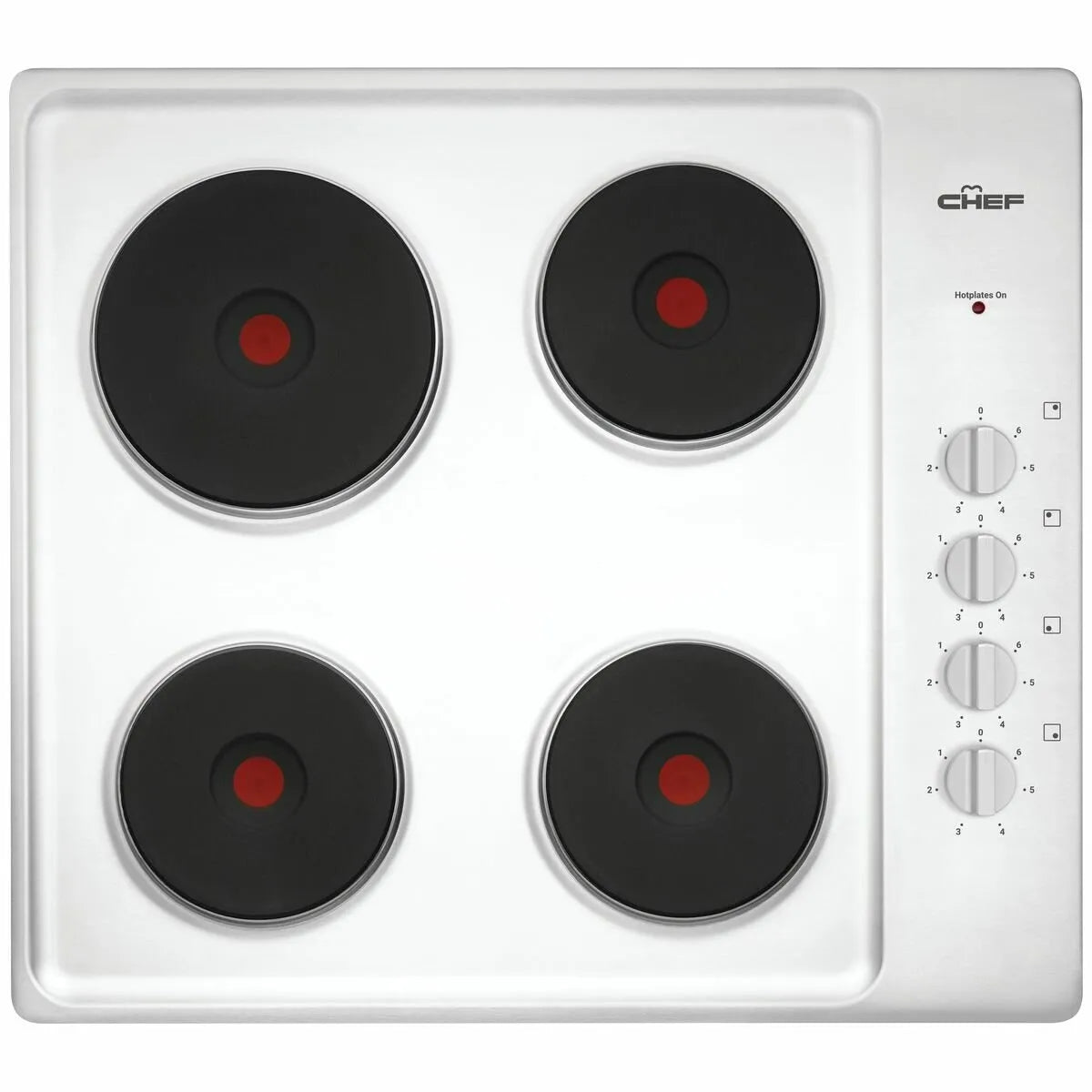 Chef 60cm Electric Cooktop - Stainless Steel CHS642SB