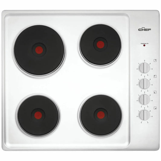 Chef 60cm Electric Cooktop - Stainless Steel CHS642SB