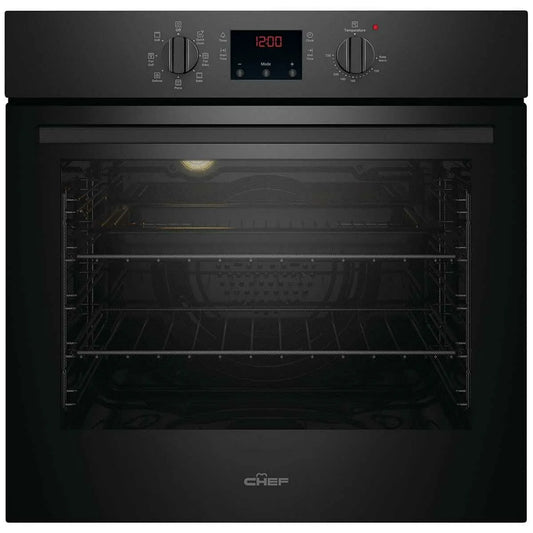 Chef 60cm Electric Multi Function Built-In Oven with Quick Cook CVE614DB