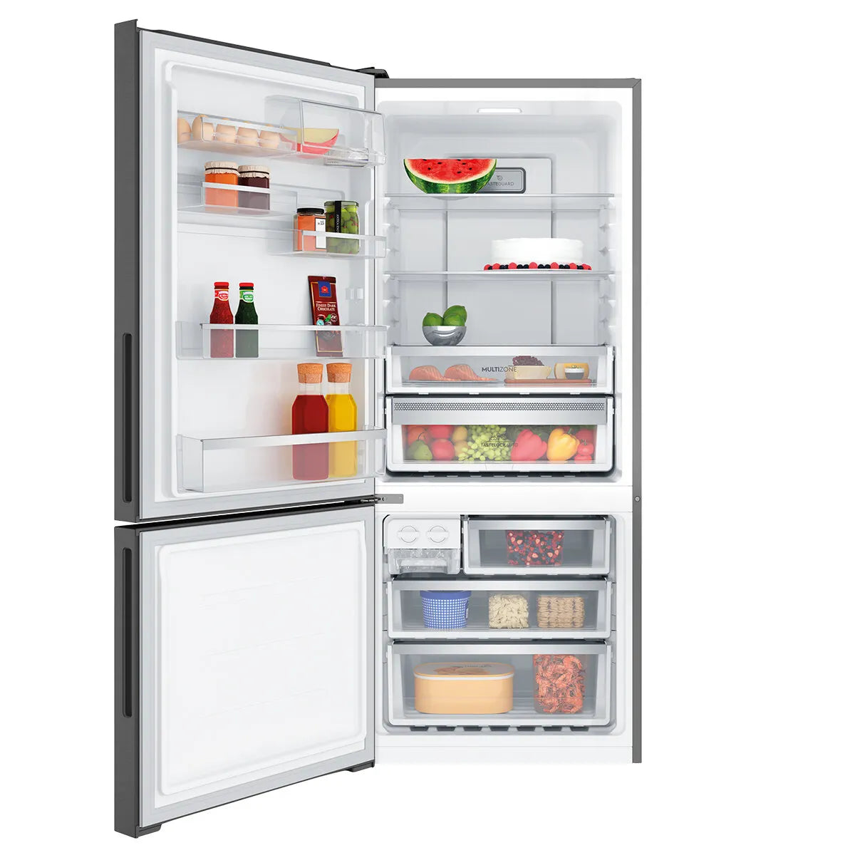 Electrolux 425L Ultimate Taste 500 Bottom Mount Fridge Left Hinge - Matte Black EBE4302BD-L