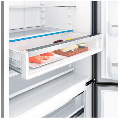 Electrolux 496L Ultimate Taste 500 Bottom Mount Fridge - Matte Black EBE5002BD-R