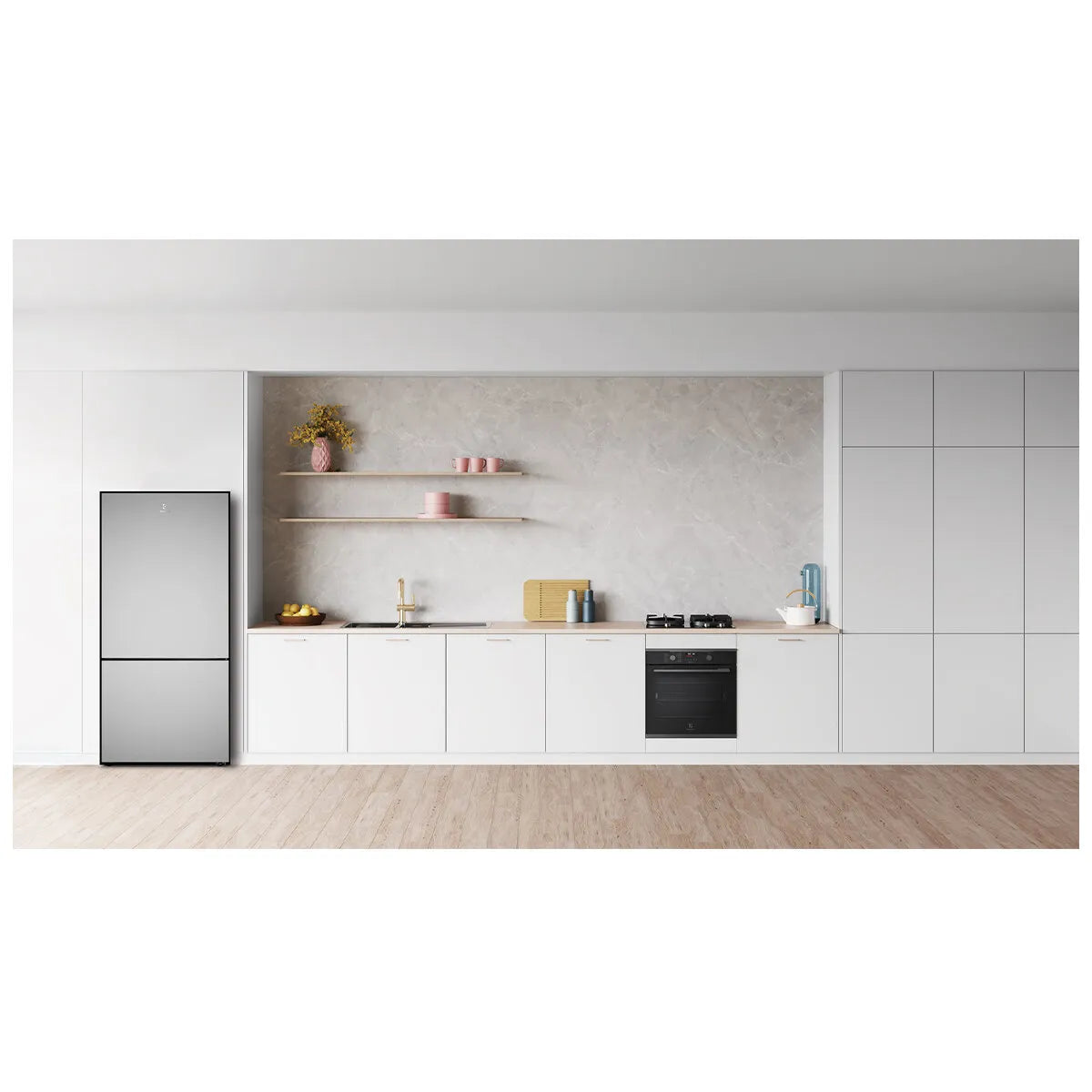 Electrolux 496L Ultimate Taste 500 Bottom Mount Fridge - Stainless Steel EBE5002SD-R