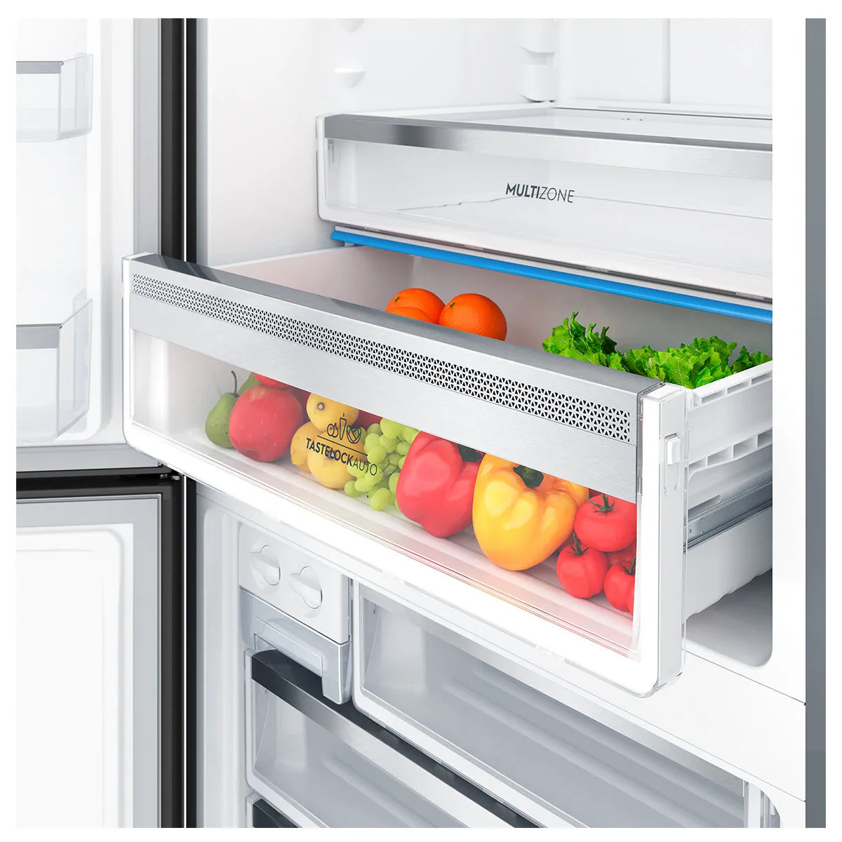 Electrolux 496L Ultimate Taste 500 Bottom Mount Fridge Left Hinge - Matte Black EBE5007BD-L