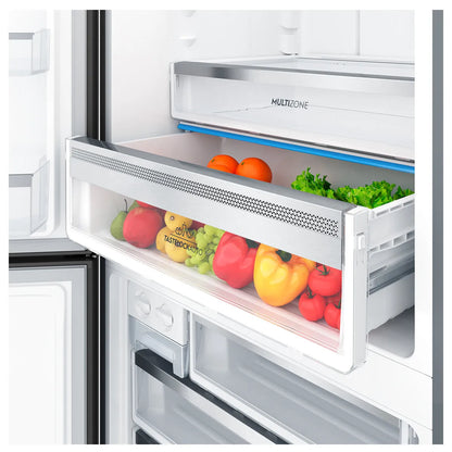 Electrolux 496L Ultimate Taste 500 Bottom Mount Fridge Left Hinge - Matte Black EBE5007BD-L