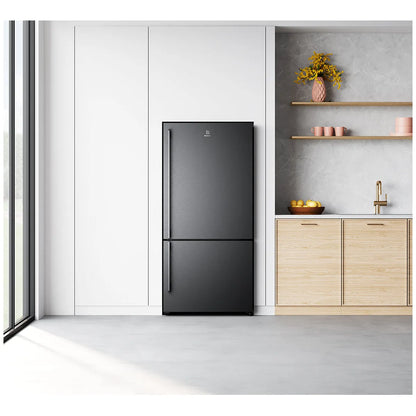 Electrolux 496L Ultimate Taste 500 Bottom Mount Fridge Right Hinge - Matte Black EBE5007BD-R