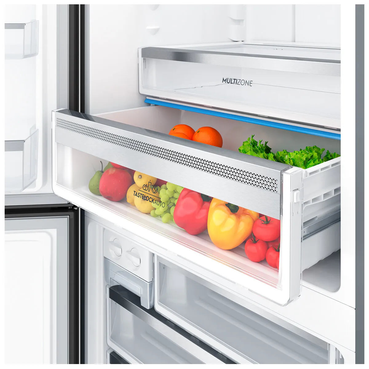 Electrolux 496L Ultimate Taste 500 Bottom Mount Fridge Right Hinge - Matte Black EBE5007BD-R