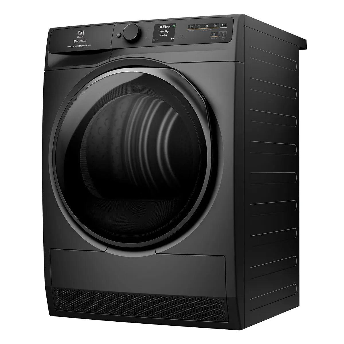 Electrolux 9kg UltimateCare 900 Steam Heat Pump Dryer - Dark Onyx EDH902R9SC