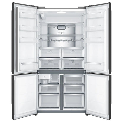 Electrolux 562L UltimateTaste 700 Plumbed French Door Fridge - Matte Charcoal Black EQE5657BA