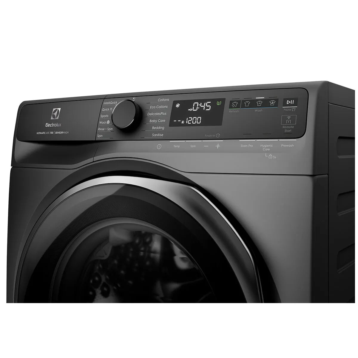 Electrolux 12kg UltimateCare 700 Front Load Washing Machine - Dark Onyx EWF1243R7SC