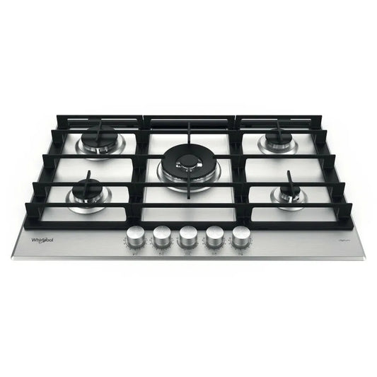 Whirlpool 75cm 5 Burner Gas Cooktop - Stainless Steel GMWL758IXLAUS