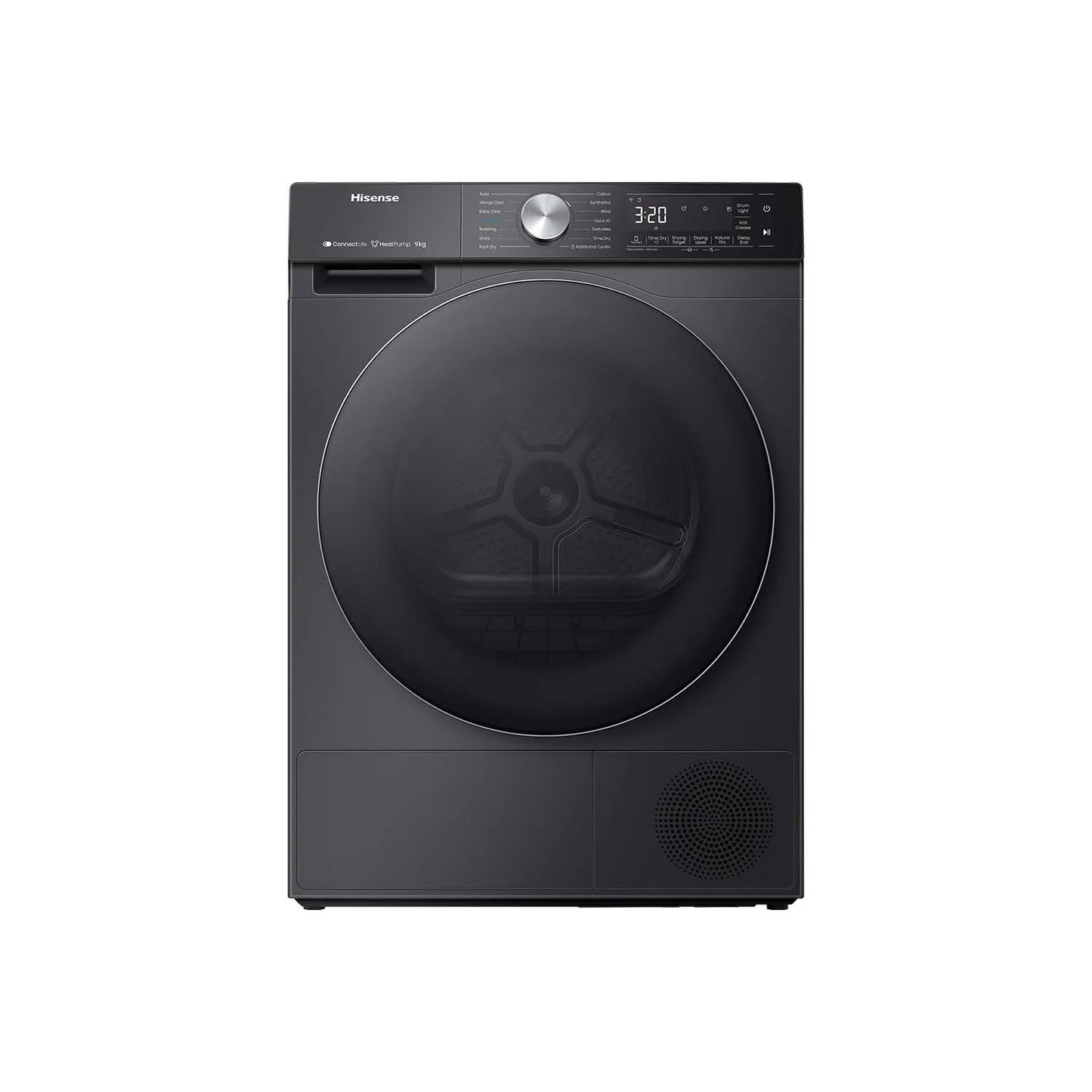 Hisense 9kg Series 7 Heat Pump Dryer - Charcoal Black HDF7S90HB