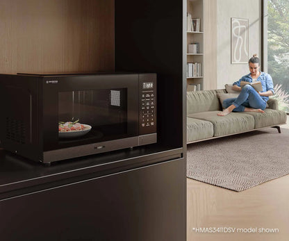 Hisense 34L 1100W Inverter Microwave - Black HMAS3411BMV