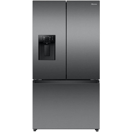 Hisense 634L French Door Fridge with Plumbed Water - Black Stainless Steel HRFD634BW