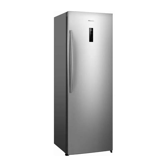 Hisense 384L Single Door Hybrid Fridge Freezer - Stainless Steel HRVF384S