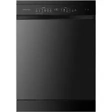 Hisense 60cm Freestanding Dishwasher - Black Steel HSAP16FB