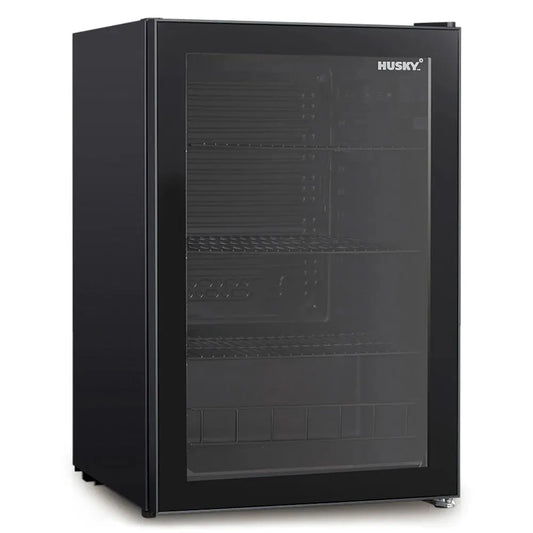 Husky 130L Indoor Bar Fridge - Black HUS130HDBLK