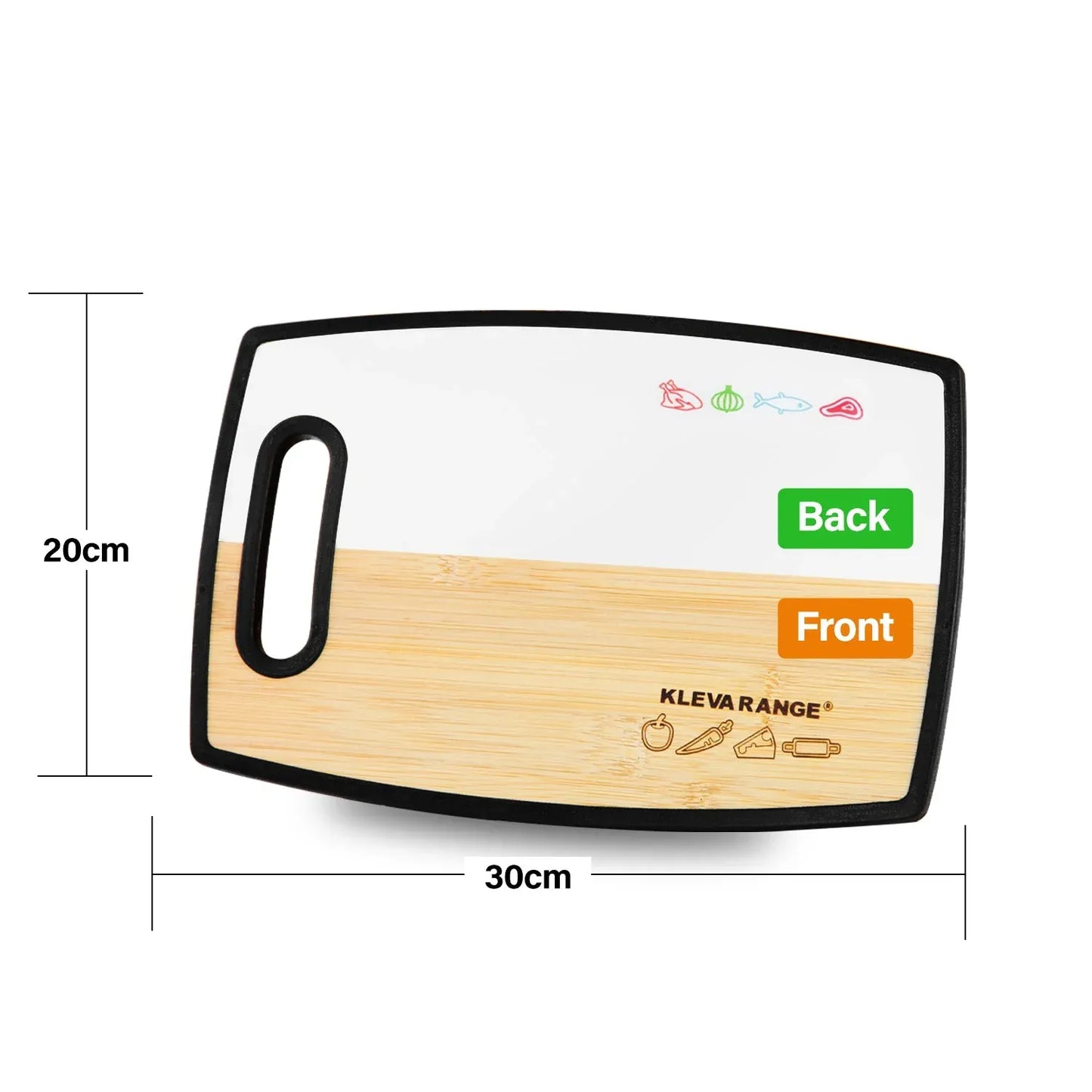 Kleva Large Double Sided Chopping Board KBCHOPB003