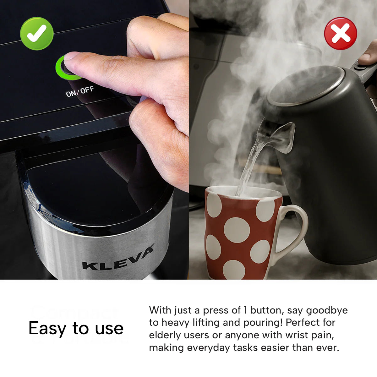 Kleva Instant Hot Water Dispenser KHWDISP-01