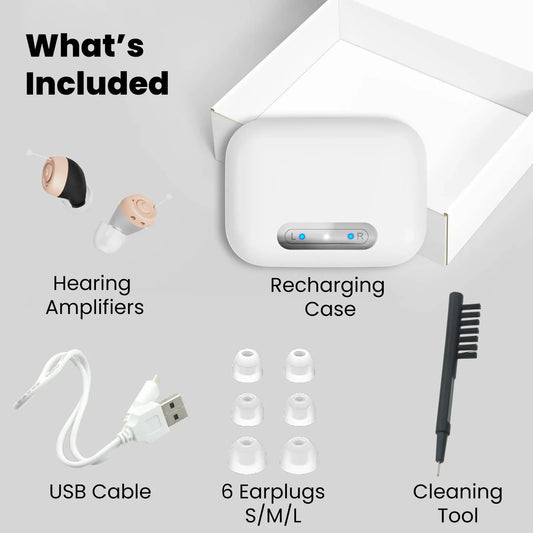 Kleva Mini Rechargeable Hearing Sound Amplifier for Adults and Seniors
