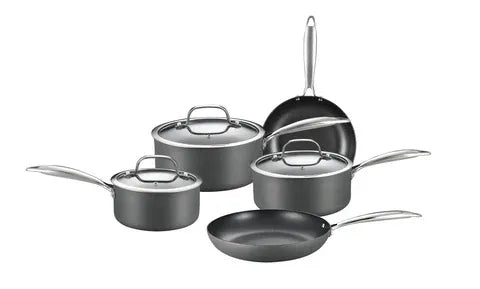 Healthy Choice 8 Piece Cookware Set - Black KS080