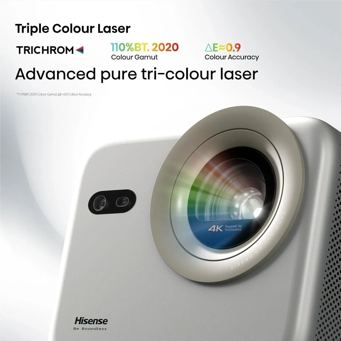 Hisense 65-inch-200-inch 4K TriChroma Laser Mini Projector M2-PRO