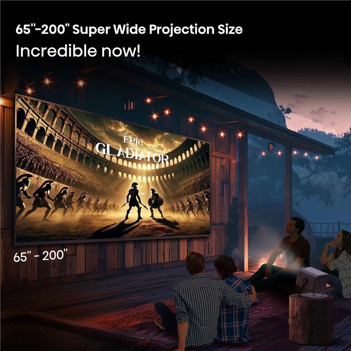 Hisense 65-inch-200-inch 4K TriChroma Laser Mini Projector M2-PRO