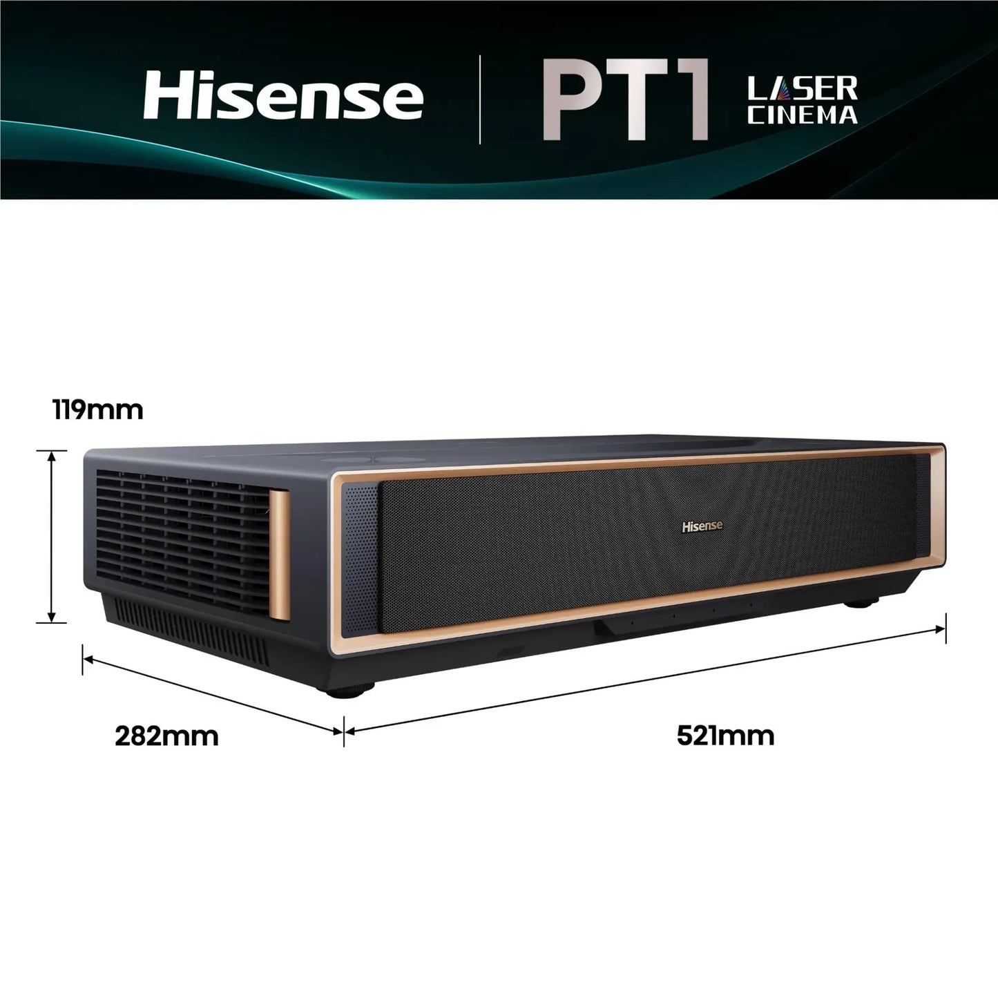 Hisense 80-inch-150-inch 4K TriChroma Laser Cinema PT1