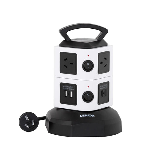 Lenoxx Powerboard Tower 6 Outlets PT610