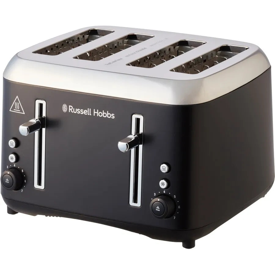 Russell Hobbs Addison 4 Slice Toaster - Matte Black RHT514BLK