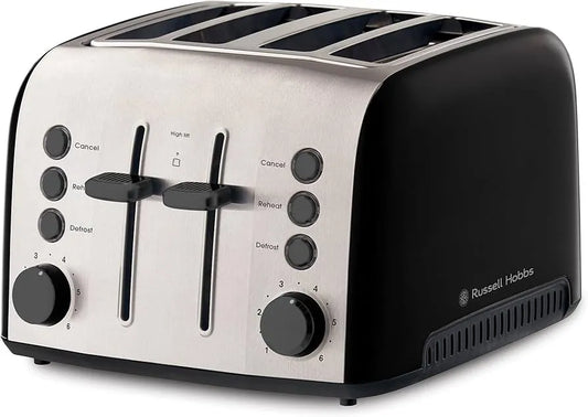 Russell Hobbs Brooklyn 4 Slice Toaster - Black RHT94BLK