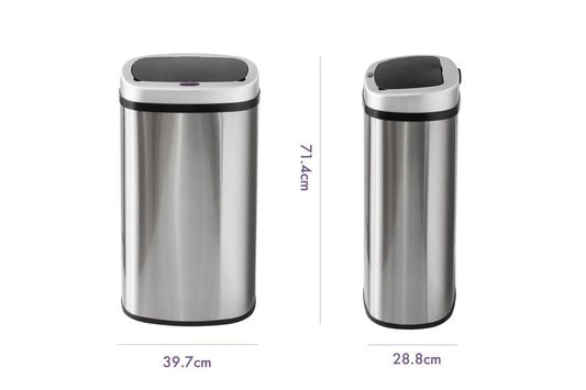 Lenoxx 60L Motion Sensor Rubbish Bin - Stainless Steel SB60