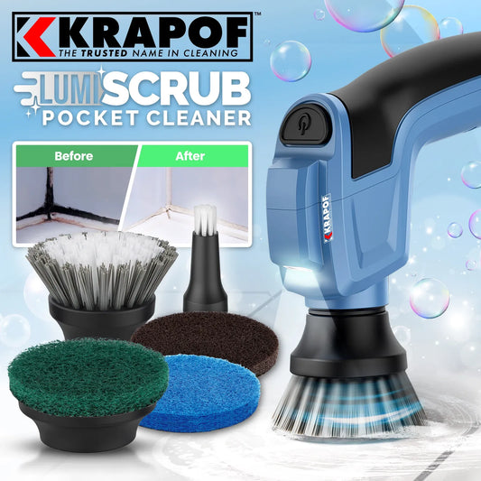 Krapof Electric Lumi Scrub Pocket Cleaner SCRUBPCK-BLU