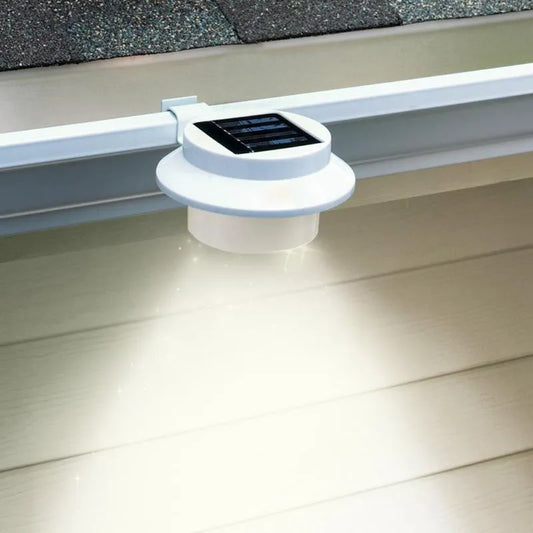 Lenoxx Fence White Gutter Solar Light SL7