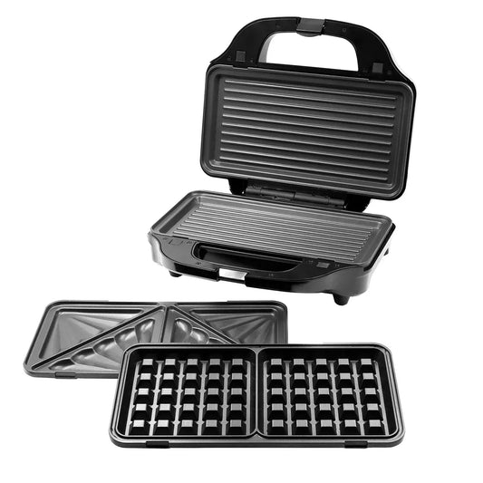 Healthy Choice Large Sandwich Press With 3 Interchangeable Plates SM303