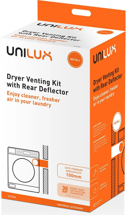 Unilux Universal Dryer Venting Kit, With Rear Deflector ULX104