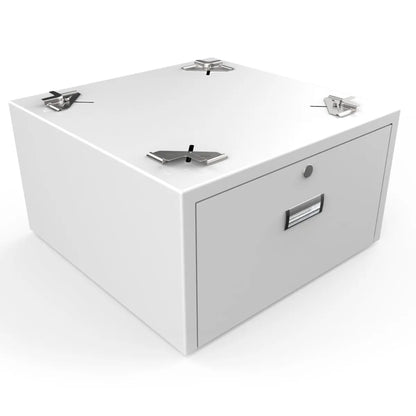 Unilux Universal Laundry Pedestal With Drawer And Lock (Not Heat-Pump Dryer Compatible) ULX110