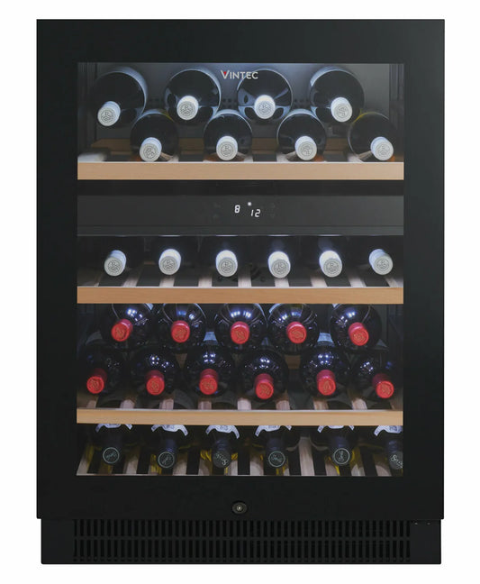 Vintec 50 Bottle Dual Zone Wine Storage Cabinet VWD050SBB-X