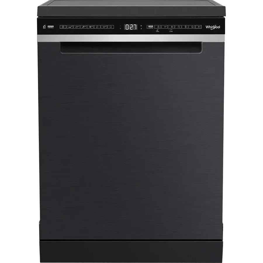 Whirlpool 60cm Power Clean Maxi Tub 15 Place Setting Freestanding Dishwasher - Black WDFS3L5PBSAU