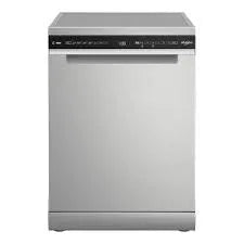 Whirlpool 60cm Power Clean Maxi Tub 15 Place Setting Freestanding Dishwasher - Stainless Steel WDFS3L5PIXAU