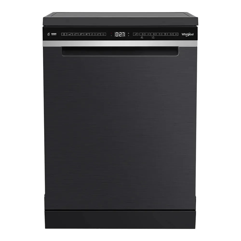 Whirlpool 60cm Maxi-Tub 14 Place Setting Freestanding Dishwasher - Black WDFS3R4NBSAU