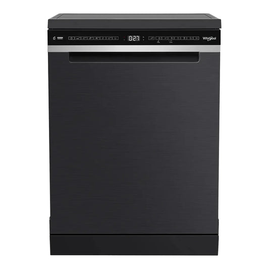 Whirlpool 60cm Maxi-Tub 14 Place Setting Freestanding Dishwasher - Black WDFS3R4NBSAU