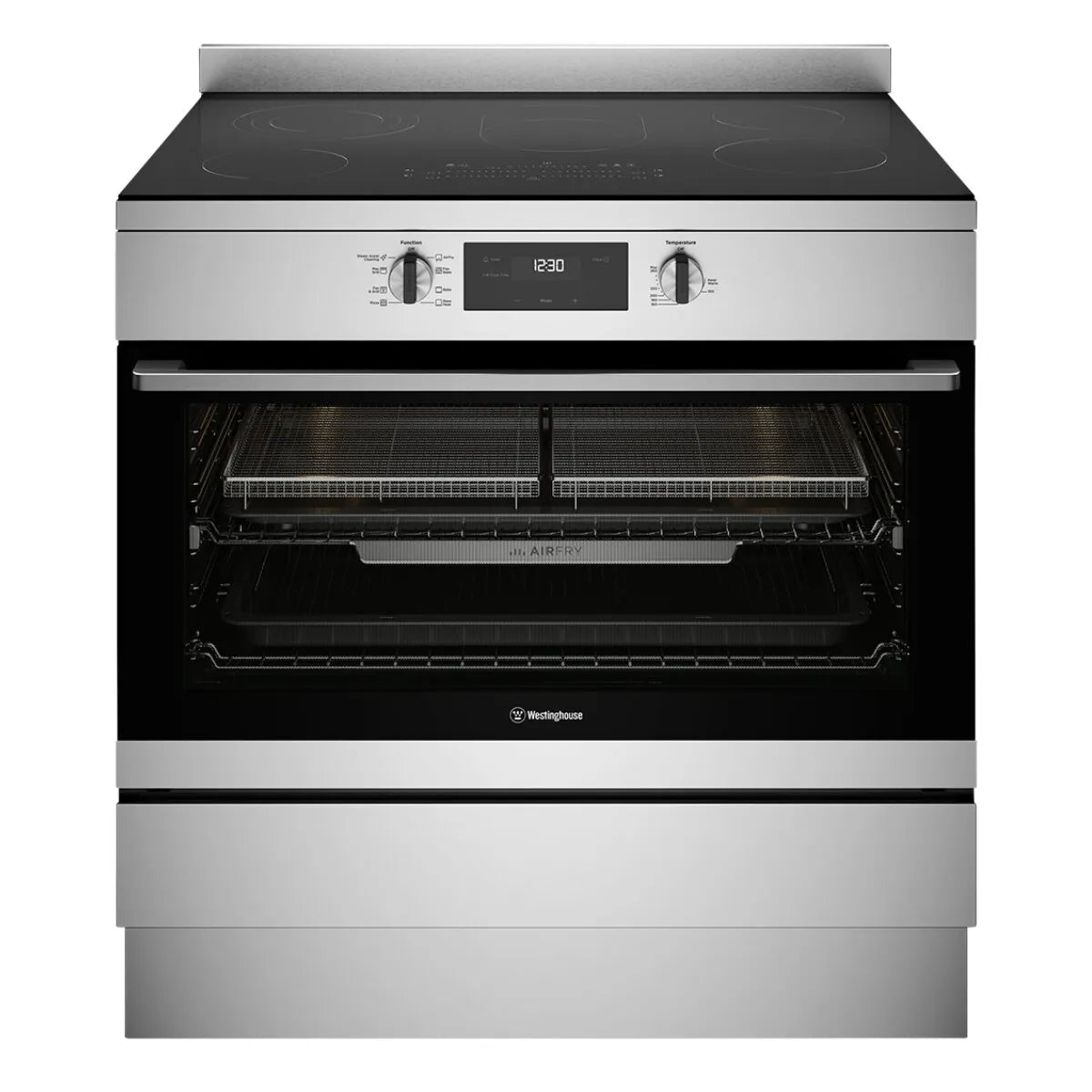 Westinghouse 90cm Electric Freestanding Cooker with AirFry - Stainless Steel WFE9546SD