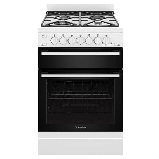 Westinghouse 60cm All Gas Freestanding Stove/Oven - White WFG612WCH