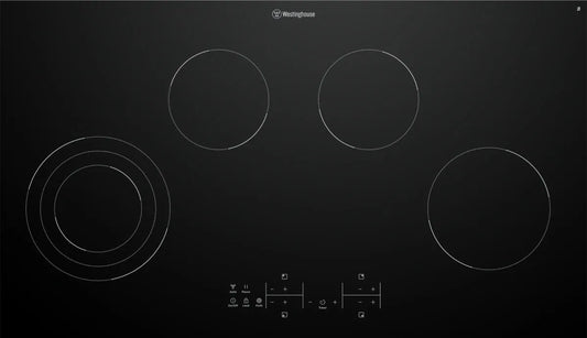 Westinghouse 90cm Ceramic Cooktop with Triple Zone and Hob2Hood WHC943BD