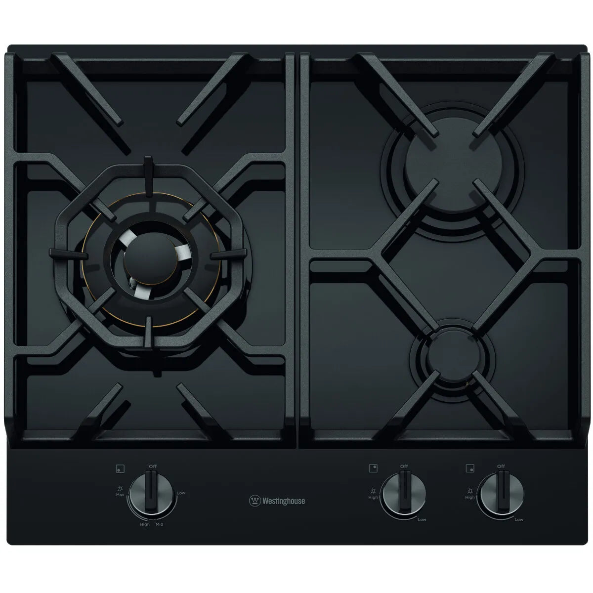 Westinghouse 60cm 3 Burner Gas Ceramic Glass Cooktop WHG639BD