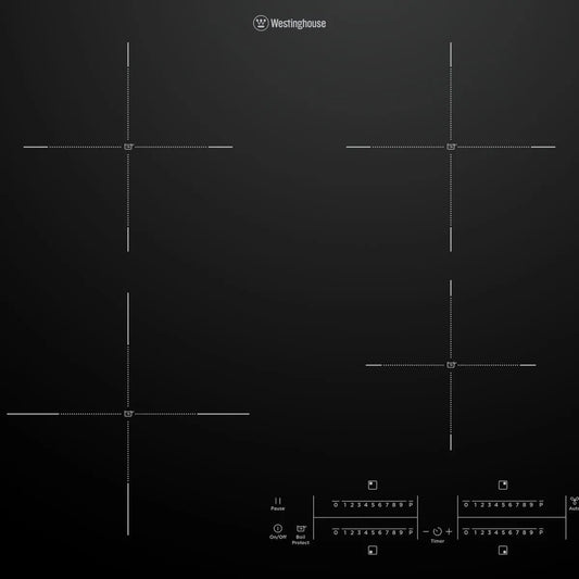Westinghouse 60cm 4 Burner Zone Induction Cooktop WHI643BE