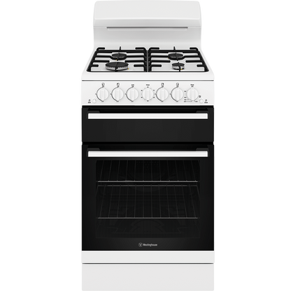 Westinghouse 54cm Freestanding Gas Oven/Stove - White WLG610WCH