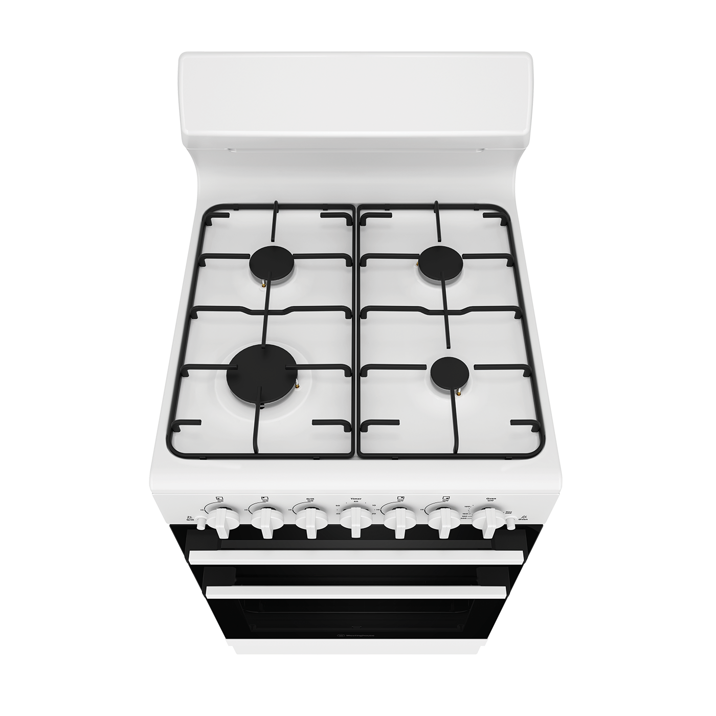 Westinghouse 54cm Freestanding Gas Oven/Stove - White WLG610WCH