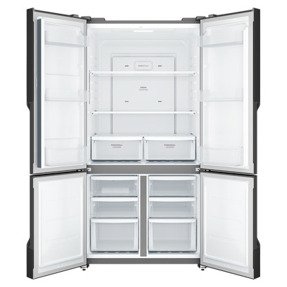 Westinghouse 564L French Quad Door Fridge - Matte Charcoal Black WQE5600BB